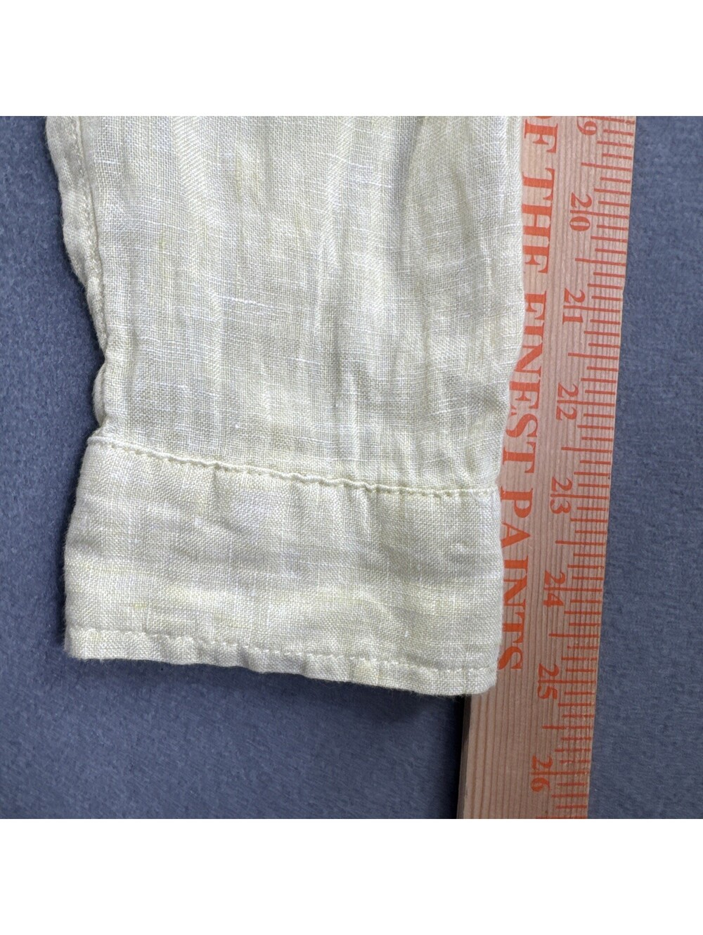 Sigred Olsen 100% Linen Button Down Roll Tab Long Sleeve Sz M Travel Minimalist - Picture 15 of 15